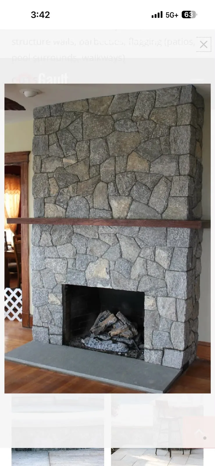 Stonework project in Connecticut