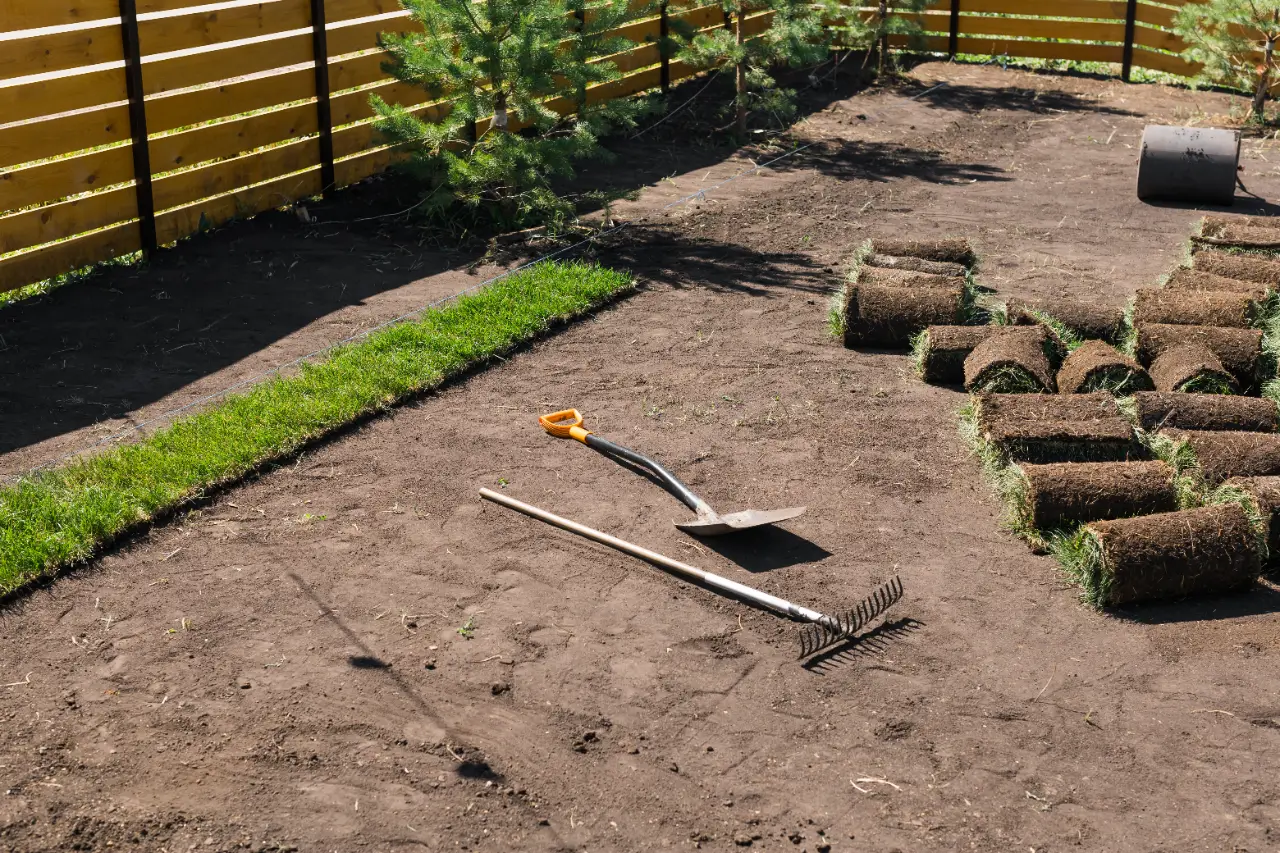 Sod installation for a new lawn in Connecticut